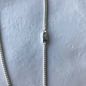 GUCCI Necklace Interlocking Double G Logo Silver 925 w Box & Jewelry Pouch