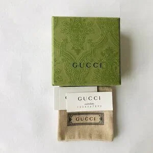 GUCCI Necklace Interlocking Double G Logo Silver 925 w Box & Jewelry Pouch