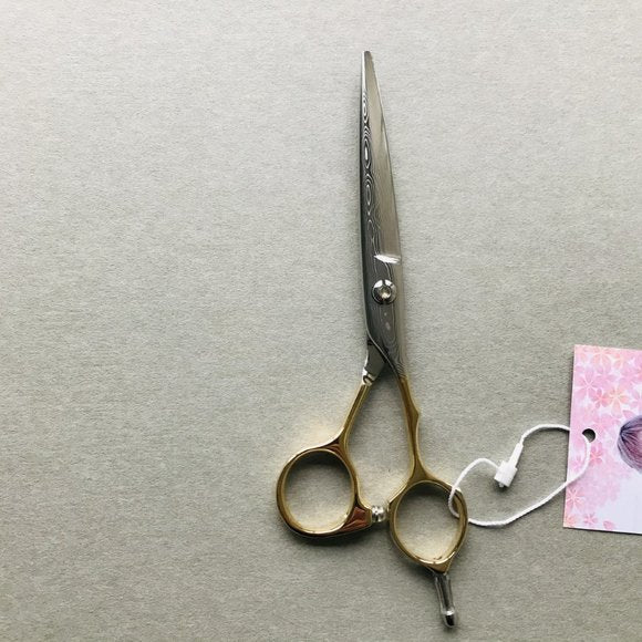 Matsuzaki Scissors Jr.SHIHOU Gold,Damascus,New Model, 3Y- Warranty Made in Japan
