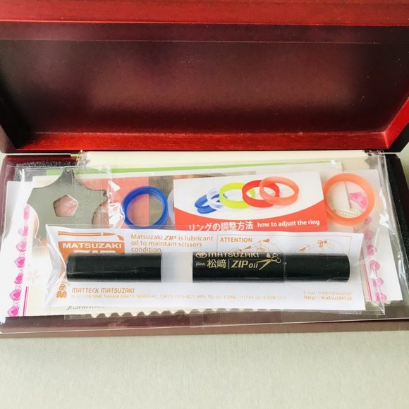 Matsuzaki Scissors Jr.SHIHOU Gold,Damascus,New Model, 3Y- Warranty Made in Japan